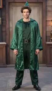 Elaborate Mediterranean In Classic Wizard Costume