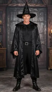 Elaborate Witch Wizard Costume Costume Attention Grabbing Mens Wear