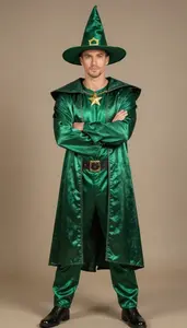 Engaging Caucasian In Warlock Costume