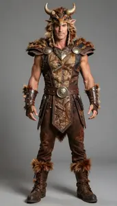 Impressive Anglo In Mythical Creatures Costume