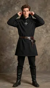 Light Skinned Young In 20s In Medieval Lord Costume