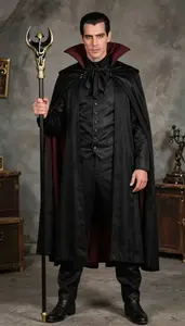 Man In Late 30s Engaging Impressive Vampire Hunter Costume