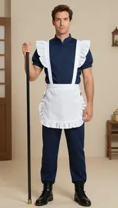 Man In 40s Wearing French Maid Costume