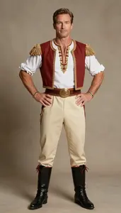 Mature Wearing Classic National Costume