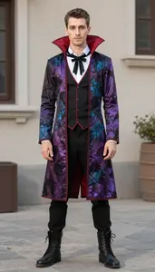 Mens Colorful Gothic Vampire Costume