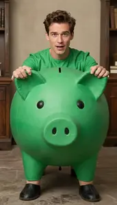 Piggy Bank Costume Costume Detailed Mens Wear