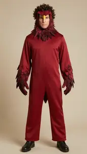 Professional Pale Skinned In Professional Vulture Costume
