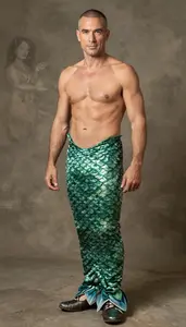 Professional Western European In Mermaid Costume