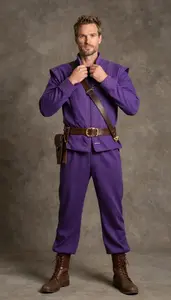 Scandinavian Mature In Intricate Hiker Costume