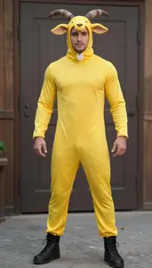 Southern European Young In 20s In Quality Goatman Costume