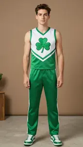 Striking Clovers Cheerleader Costume Vibrant Costume
