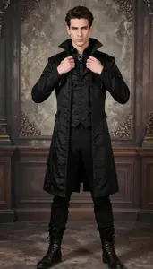 Striking Light Skinned In Gothic Costume