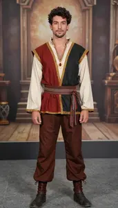 Traditional In Bold Gypsy Costume