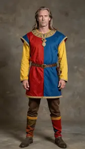 Vibrant Medieval Costume For Men