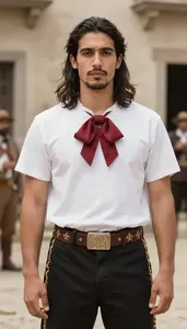 Young In 20s Celebratory Mexican Costume