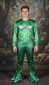 Young In 20s Vibrant Mermaid Costume
