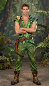 Anglo In Early 20s In Intricate Jungle Adventurer Costume