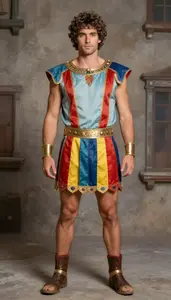 Character Colorful Greek God Costume European Man