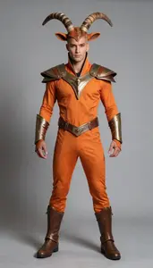 Colorful Intricate Goatman Costume