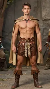 Detailed Western European In Tarzan Costume