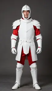Dramatic White Knight Costume