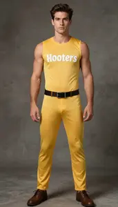 Elaborate Light Skinned In Hooters Costume