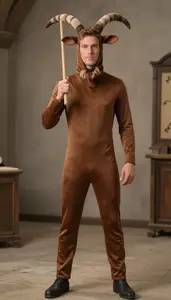 European Young Professional In Goatman Costume
