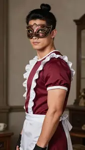 Male Vibrant Maid Costume