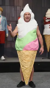 Man In 40s Detailed Ice Cream Costume
