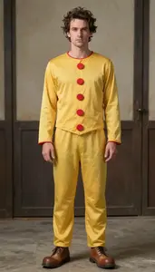 Man In Early 30s Colorful Clown Costume