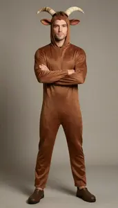 Man In Early 20s Traditional Goatman Costume