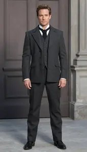 Man In Mid 30s Wearing Dramatic Movie Character Costume