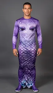 Man In Mid 30s Wearing Mermaid Costume