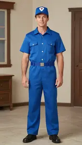 Man In 40s Wearing Milkman Costume