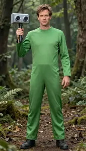 Man In 50s Wearing Robot Costume
