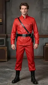 Mens Plastic Army Costume