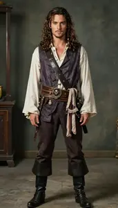 Quality British In Pirates Caribbean Costume