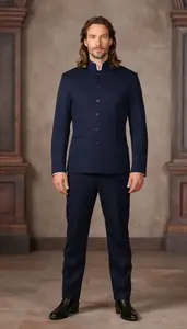Striking European In Sommelier Costume