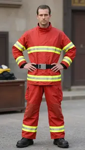Striking Fireman Costume For Theatrical Wear
