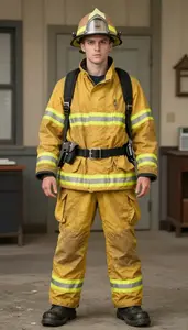 Theatrical Dramatic Fireman Costume Costume