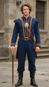 Traditional European In Vibrant Irish Costume