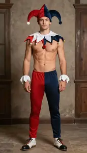 Traditional Jester Costume For Men