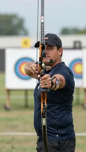 Archery Traditional Archer Wearing Posing Standing With