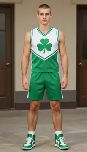 Clovers Cheerleader Costume Bold Costume