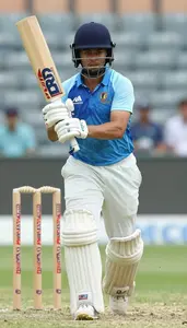 Cricket Opening Batter Wearing Arm Guard Aggressive Running