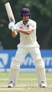 Cricket Tail Ender Wearing White Pants Focused Defending