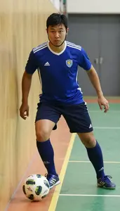 Futsal Defender Wearing Socks Agile Wall Pass Quick Pass In