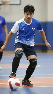 Futsal Pivot Wearing Shin Guards Precise Shooting Step Over