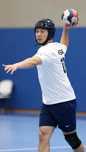 Handball Right Back Wearing Shorts Focused Pivoting Bounce