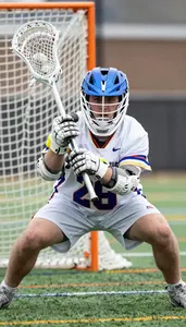 Lacrosse Midfielder Wearing Cleats Aggressive Ground Ball